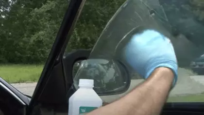 how to remove sticky residue from car window tint